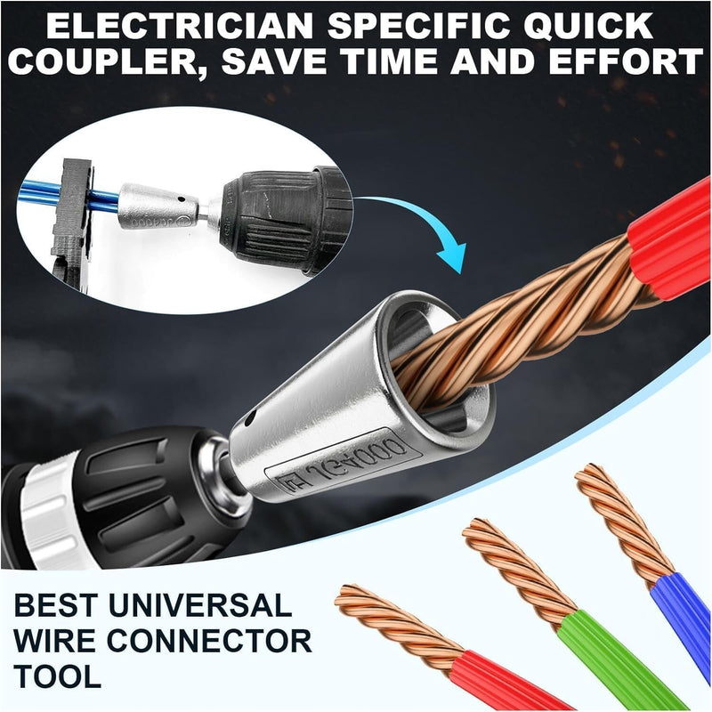 Wire Stripping Twisting Tool Electrical Drill Wire Stripper Cable Nut Twister