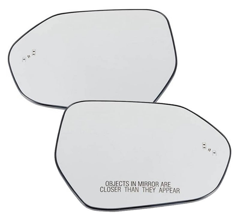 Mirror Glass Set Heated Blind Spot Detection for 2019-2022 Toyota Corolla Pair
