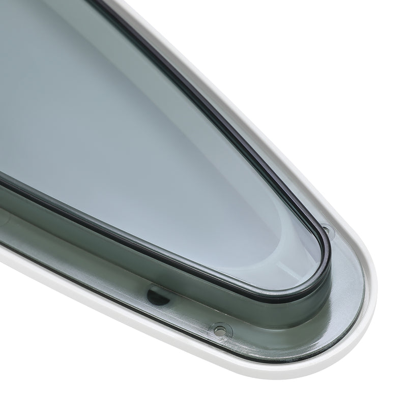 Port Hole Bow Oval Window with Outer Ring for Sea Ray Boat 2004 2007