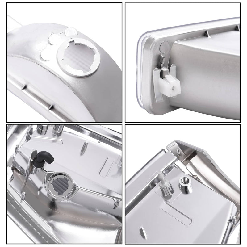 DURAFORCE Clear Corner Lights Bumper Signal Lights for Toyota Pickup 1992-1995 2WD