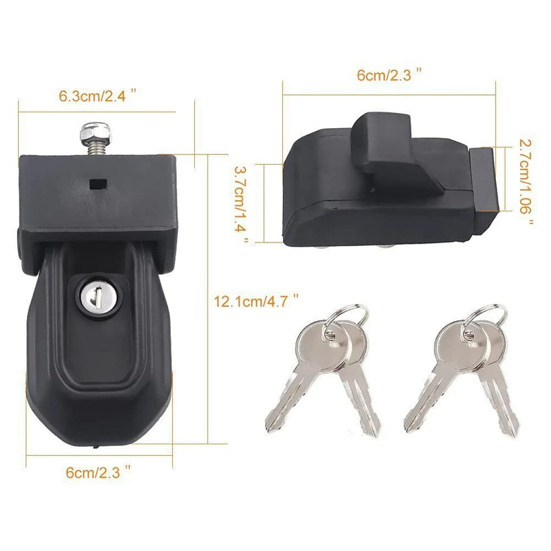 For 2018-2023 Jeep Wrangler JL JLU Hood Lock Catch Bracket Latches Buckle Kit