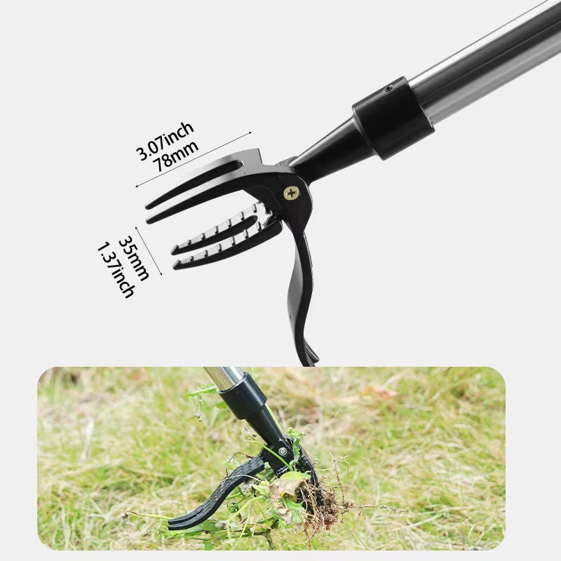 Stand Up Weeder Puller Weed Tool with Handle Garden Root Remover