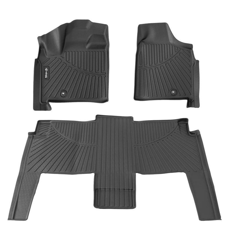 TPE Floor Mats for Dodge Grand Caravan 2008-2020 7 Seats All Weather Liner