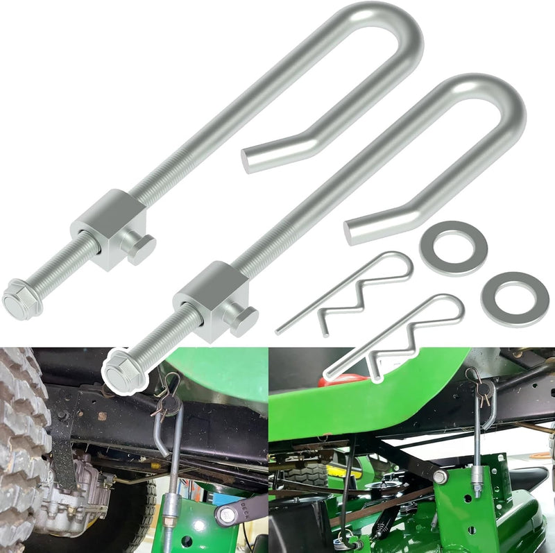 2 Deck Lift Bolt Nut Trunnion for John Deere D100 D105 D110 D120 D125 D130 D140
