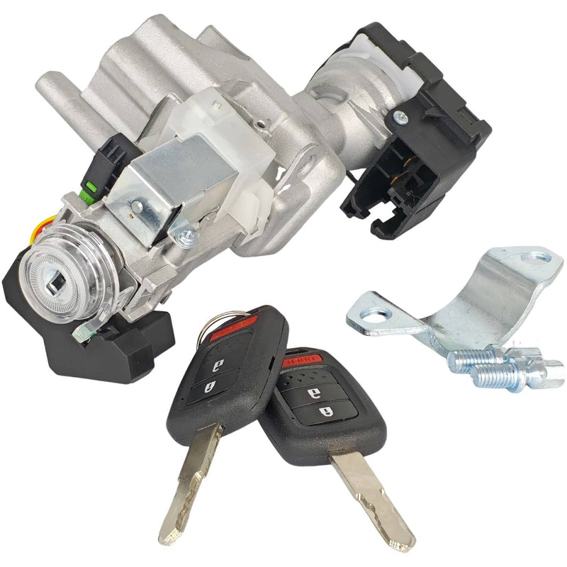 DURAFORCE 39730-T2A-A0 Ignition Lock Cylinder Switch for Honda Engine 2 Remote Keys