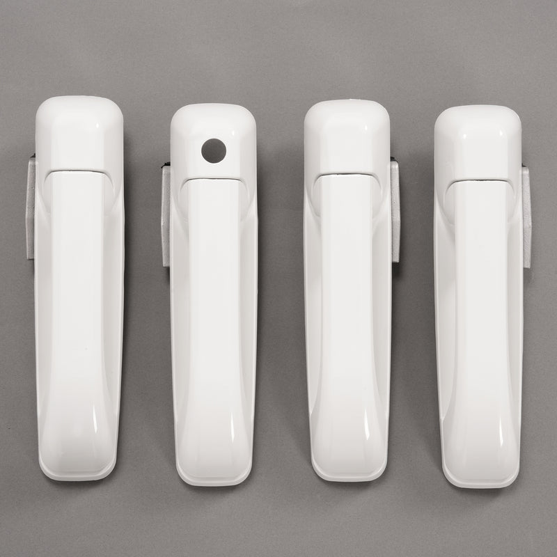 Outside Door Handle White for Dodge Ram 1500 2009-2024 2500 2011-2025 4 Pcs