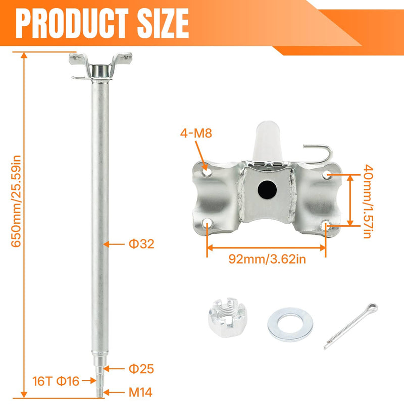 1PE-F3813-00-00 Steering Stem Shaft Assembly for Yamaha Raptor YFM700RSE 2007-12