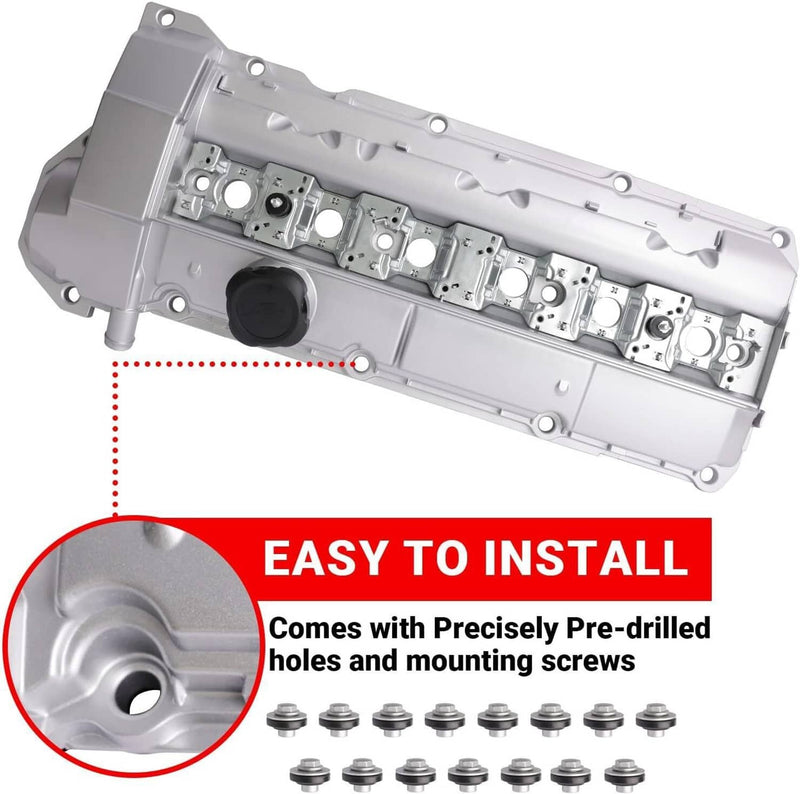 11121703341 Aluminum Valve Cover for BMW E36 E39 323is 328is 528i M3 1996-2000