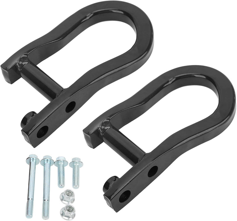 84072463 Pair Black Tow Hooks for Chevrolet GMC Silverado Sierra 1500 2007-2019