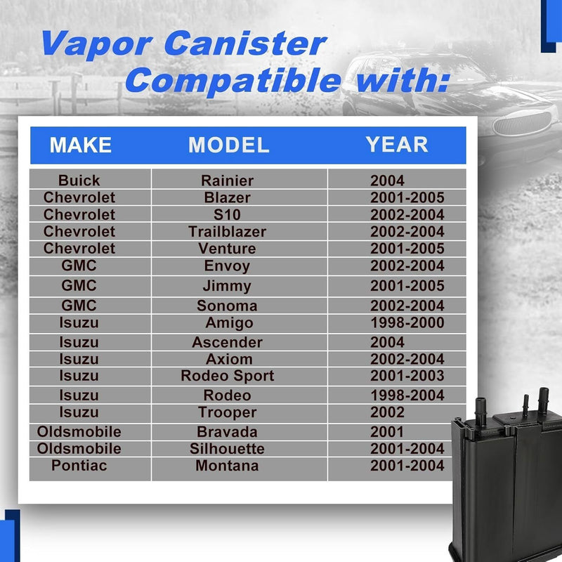 17113682 911-267 Fuel Vapor Charcoal Canister for Buick GMC Chevrolet Blazer