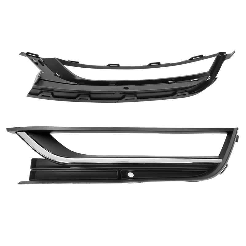 Bumper Fog Light Bezel Cover Trim for VW Passat 2012 13 14 2015 Black Pair