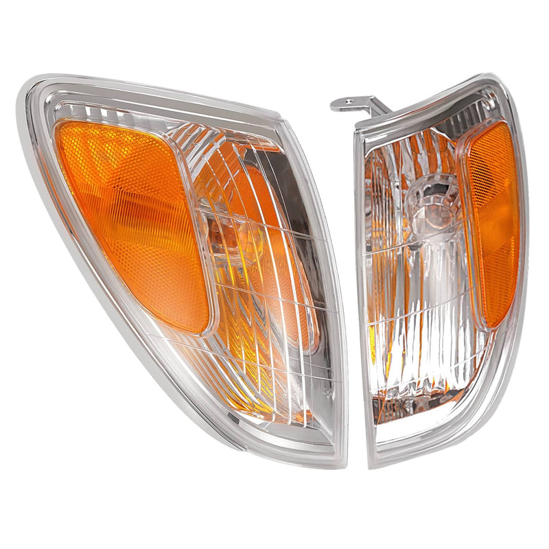 DURAFORCE Corner Signal Marker Lights for Land Cruiser 2005-2007 Chrome Amber L+R Set