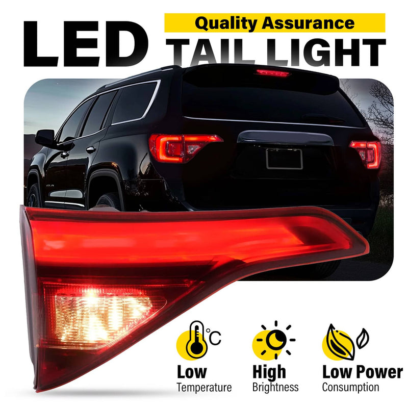 DURAFORCE LED Inner Tail Lamp Driver Side for GMC Acadia Without Terrain Package 2017-2019