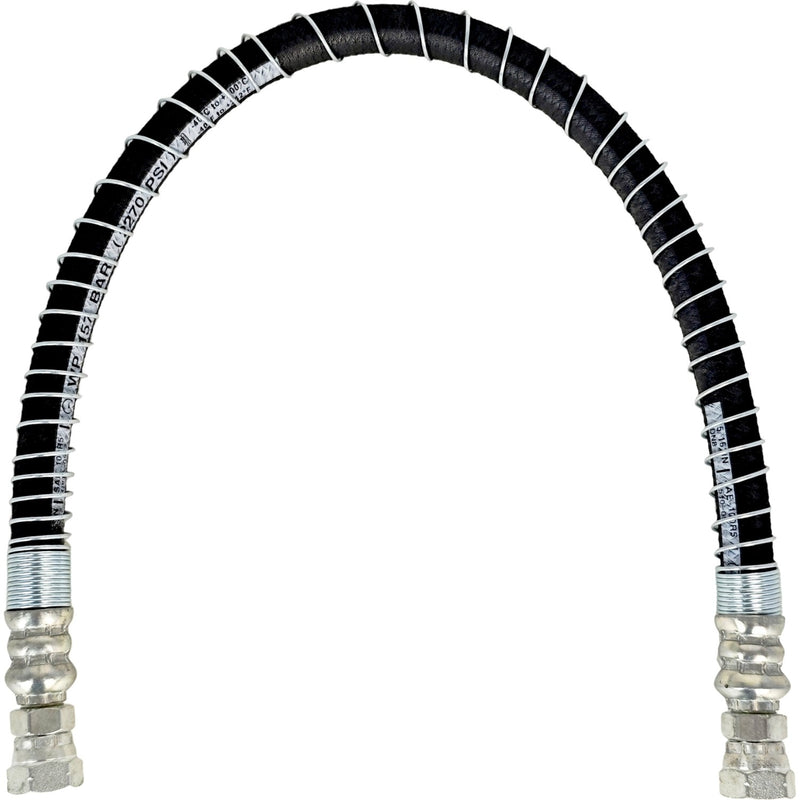 24" LPG Hose Crimped Liquid Propane Universal Assembly with Spiral Guard Tank