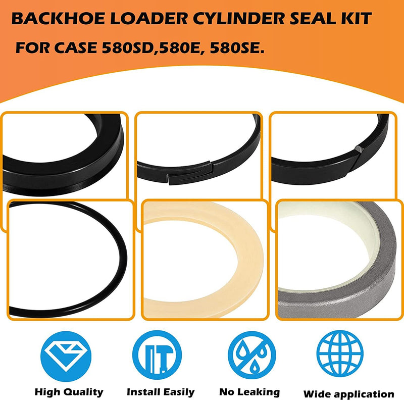 Hydraulic Cylinder Seal Kit for Case 580E 580SE 580SD Backhoe Whole Machine