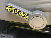DURAFORCE Pull to Eject Decal Sticker Set for Jeep Wrangler JK JKU Sahara Rubicon SE