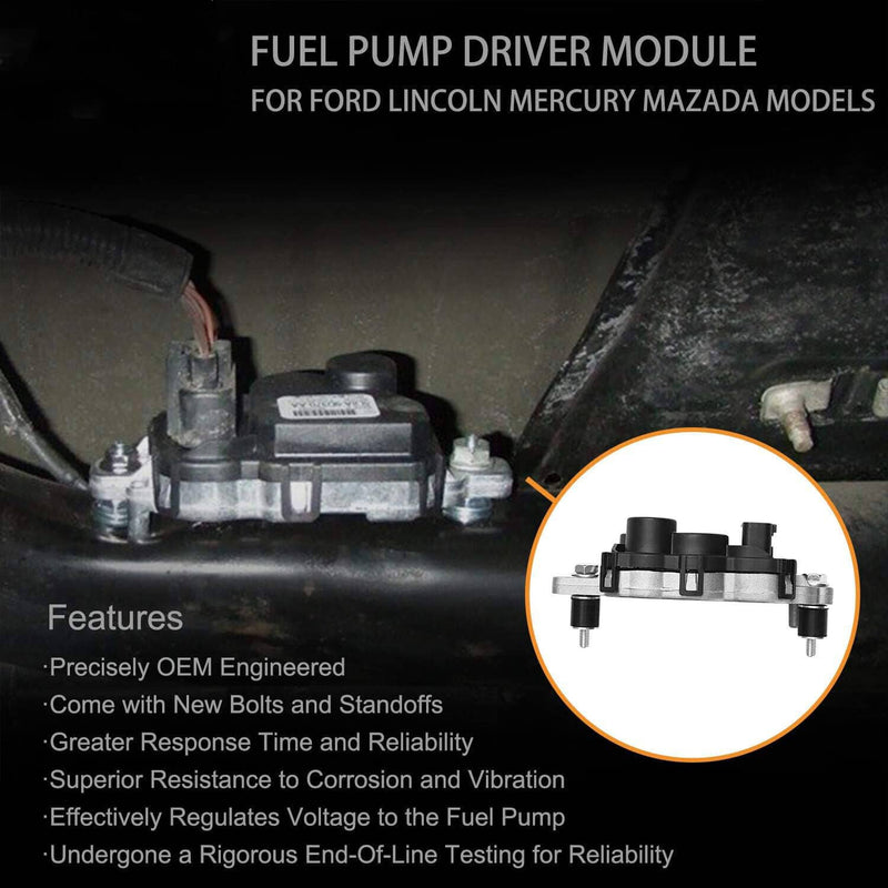 DURAFORCE 590-001 Fuel Pump Driver Module for Ford F150 4.6L 5.4L 4.2L V8 Truck