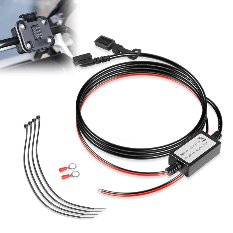 010-12953-03 Motorcycle Power Cable for Garmin Tread and zūmo XT Navigators 5.5