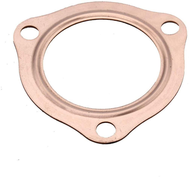 2Pcs 2.5" Universal Copper Header Exhaust Collector Gaskets Flanges 3-Hole