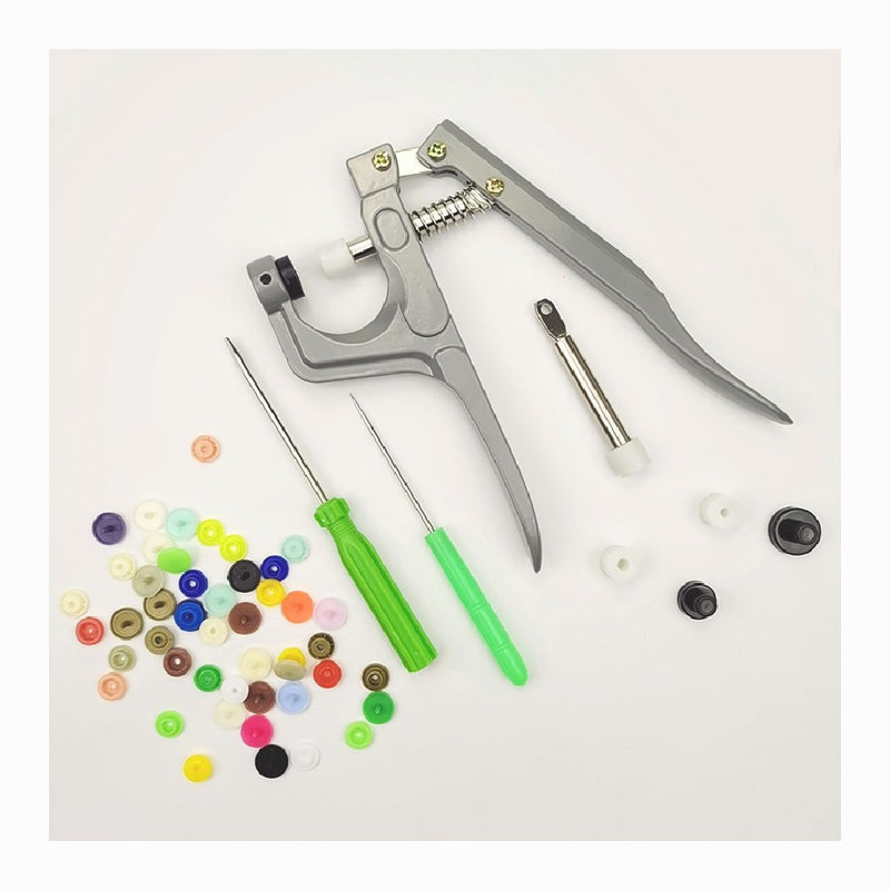 Snap Pliers T5 150 Plastic Snaps No-Sew Buttons Fastener Kit for Fabric