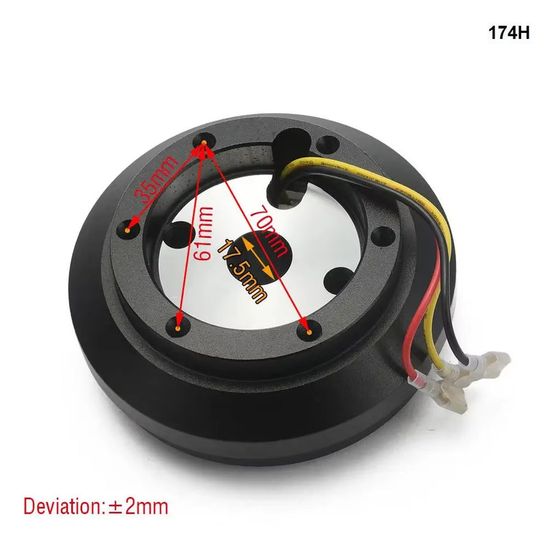 Steering Wheel 6-Hole Short Thin Hub Adapter Kit 174H for Ford Mustang 84-04