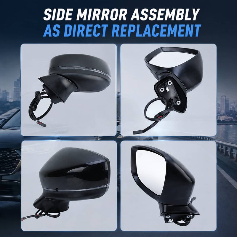 Left Driver Side Mirror for Mazda CX-5 2017-2024 BSM Power Turn Signal