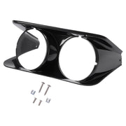 DURAFORCE Black Headlight Bezel Trim Driver Side LH for Chevrolet C3 Corvette 1968-1982