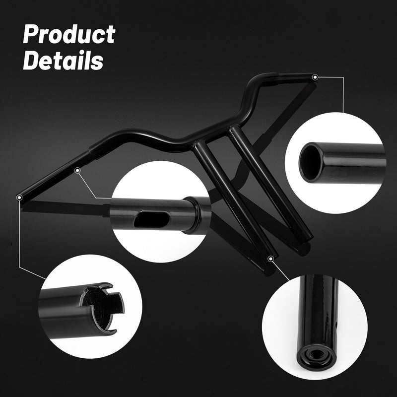 16" Rise MX-T Bars Handlebar Fit Fits Harley Softail Sportster Dyna Low Rider