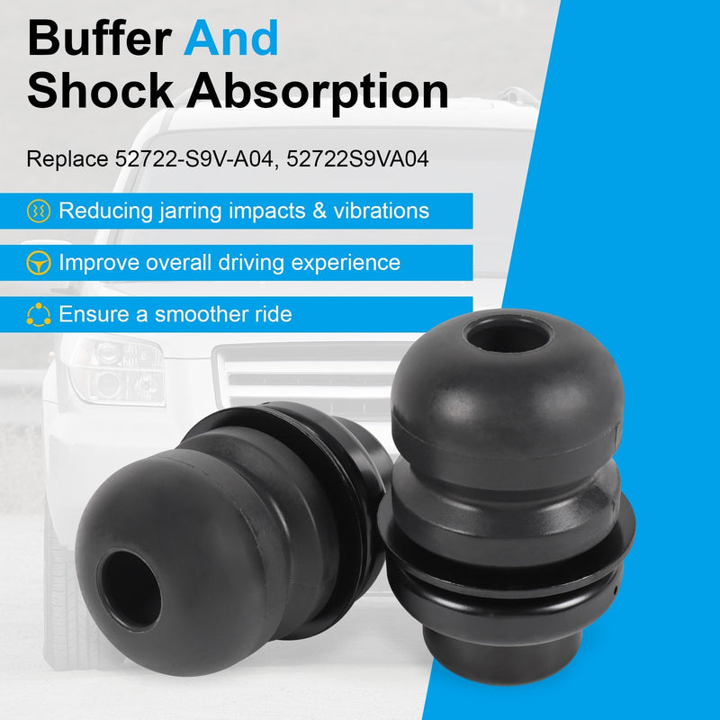 2X Rear Shock Spring Bump Stop for Honda Pilot 2003-2008 52722-S9V-A04