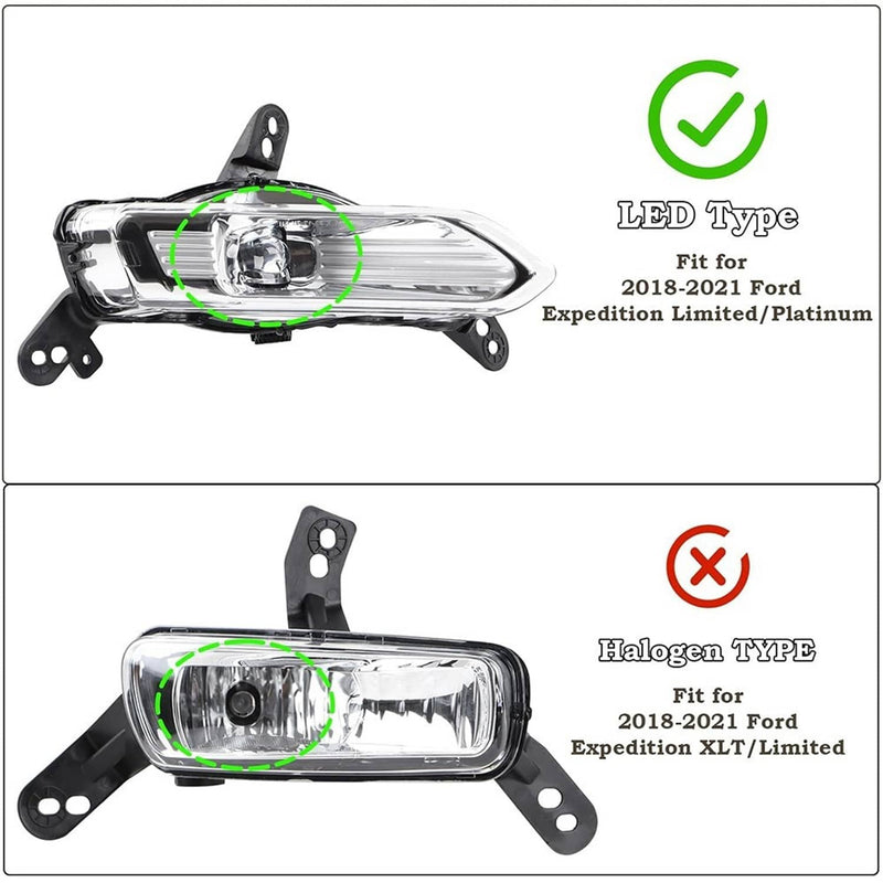 GT4Z15201A GT4Z15200C Fog Light Left Right for Ford Expedition 2018-2021