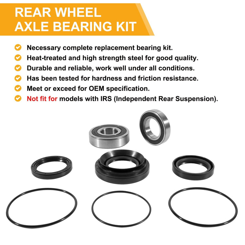 Rear Wheel Axle Bearing Kit for Honda Rancher 420(SRA) TRX420 Foreman 500 TRX500