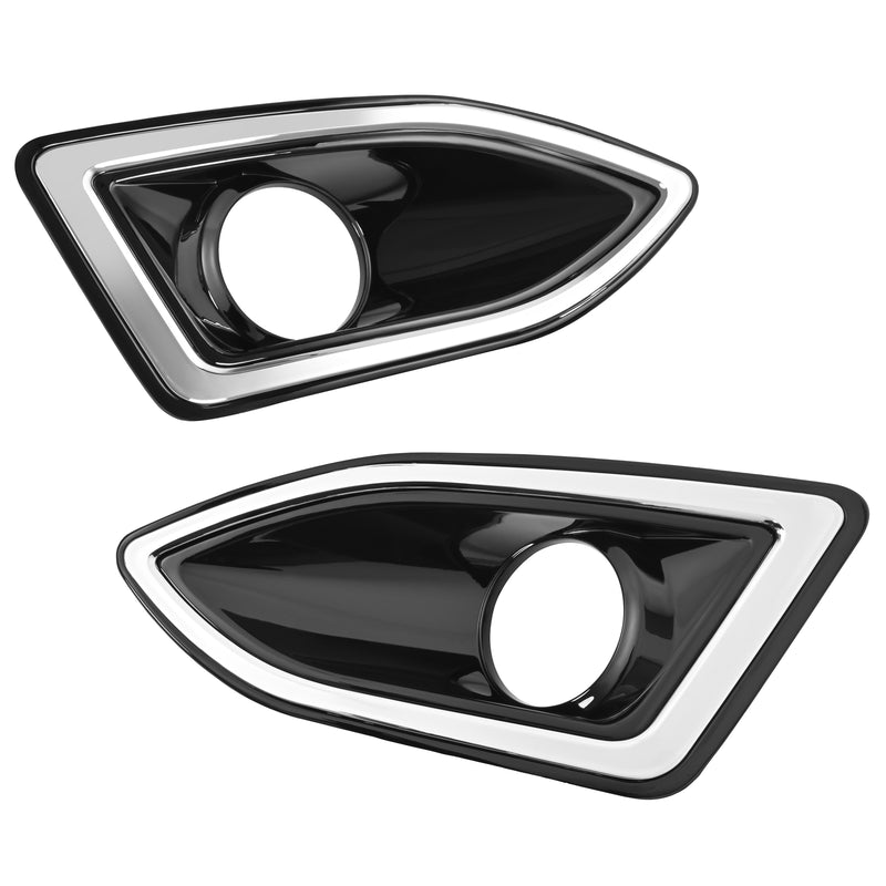Fog Light Trim Bezel Cover for Ford Edge 2015-2018 Left Right Pair