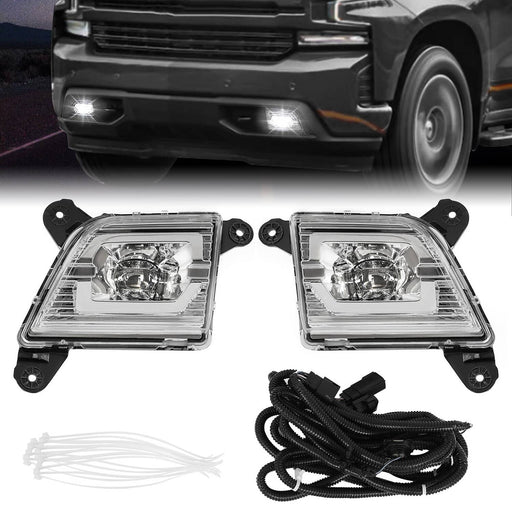 DURAFORCE LED Fog Lights for Chevy Silverado 1500 2500HD 3500HD 2019 2020 2021 2022