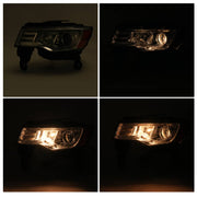 DURAFORCE Halogen Upgrade LED Tube Projector Headlights for Jeep Grand Cherokee 2017-2021