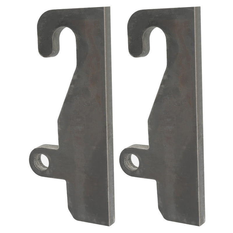 2PCS Quick Attach Coupler Loader Brackets With Wear Ears for JRB 416 Blank Steel