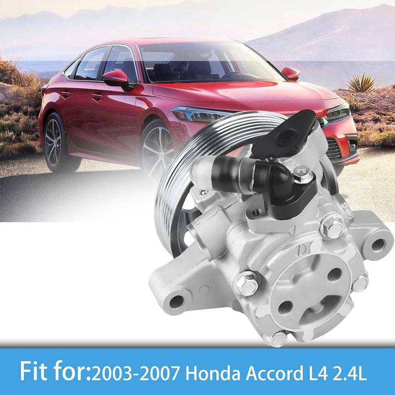 Power Steering Pump with Pulley 21-5341 for Honda Accord EX LX DX 2.4L 2003-2007