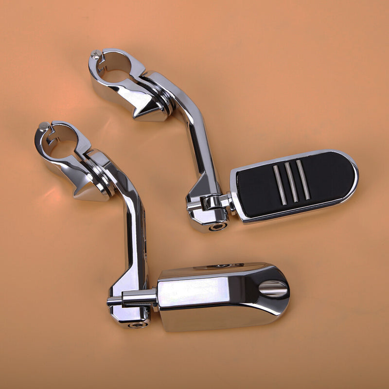 Motorcycle Highway Foot Pegs Pedal Rest 1-1/4" Crash Bar for Harley Sportster