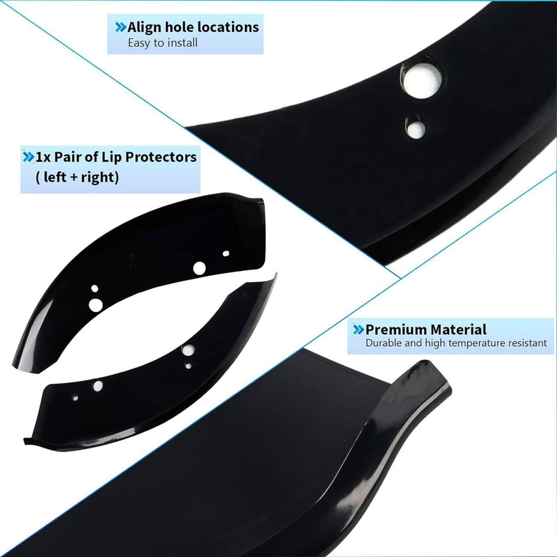 Front Bumper Lip Splitter Trim Cover for Dodge Charger SRT Scat 2015-2021 Black