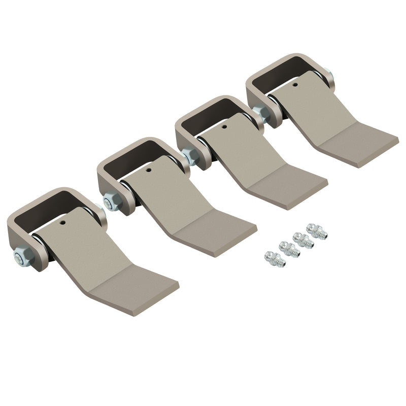 4 Strap Style Long Leaf Steel Weld On Dump Trailer Door Hinge Greaseable Cargo