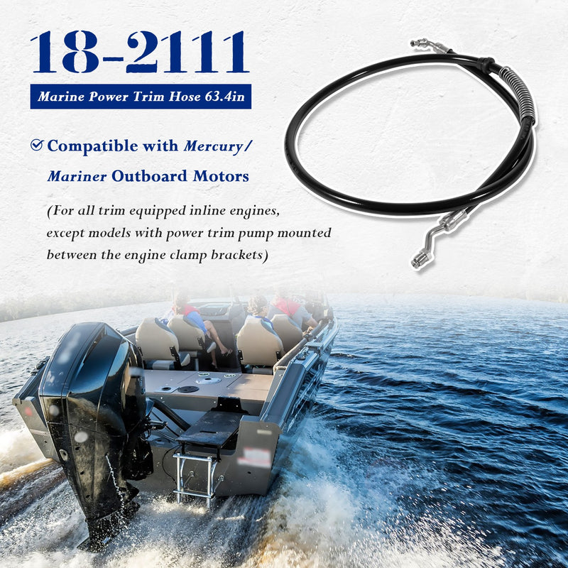 18-2111 32-88006 Marine Power Trim Hose for Mercury Mariner Outboard Motor