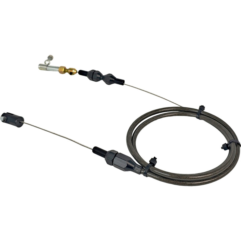 XTC-1000HT36 Throttle Cable Kit for Lokar Steel Wire Black Fitting Aluminum
