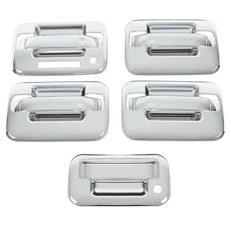 Chrome Door Handle Tailgate Covers With Keypad for Ford F150 2004-2014 4 Door