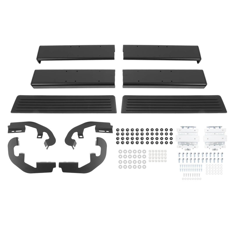 DURAFORCE Side Step Bar Running Boards Black for Silverado Sierra 2019-2025 Regular Cab