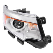 DURAFORCE Headlight Right Side Halogen Projector 5 Pins For Ford Edge 2011 2012 2013 2014