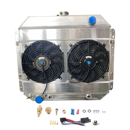 DURAFORCE 4 Row Radiator Shroud Fan for Ford F100 F150 F250 F350 Bronco Pickup 1966-1979
