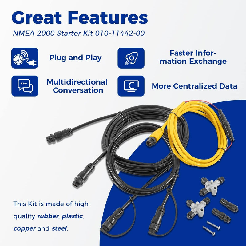 010-11442-00 NMEA 2000 Basic Marine Complete Starter Kit for Garmin