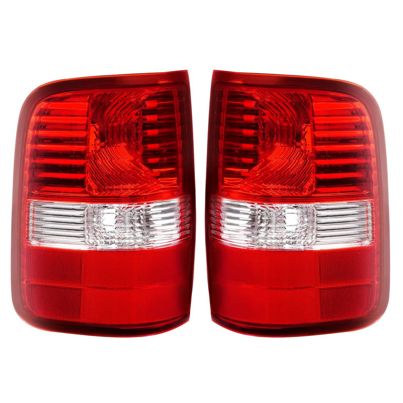 DURAFORCE Red Lens Tail Light Set for Ford F-150 2004-2008 Driver Passenger Side