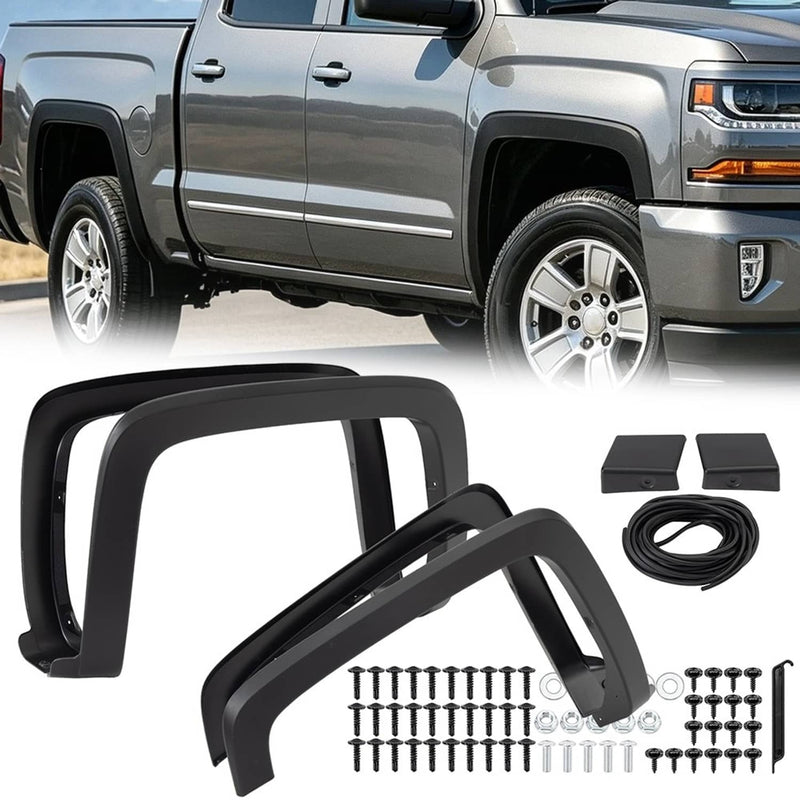 Fender Flares Front Rear for Chevrolet Silverado 1500 2014-2018 Left Right