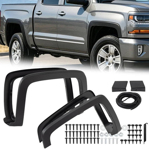 DURAFORCE Fender Flares Front Rear for Chevrolet Silverado 1500 2014-2018 Left Right