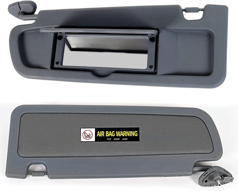 Sun Visor Dark Gray Left Right Set for 2006-2011 Honda Civic Pair